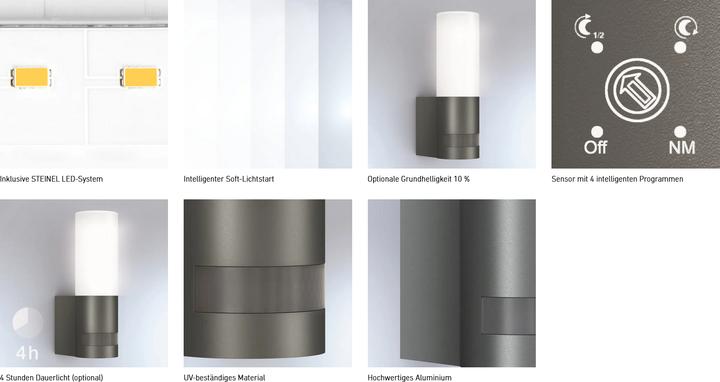 Produktbild Steinel LED Sensorleuchte L 605 (600 lm, IP44)