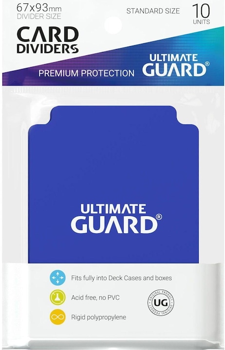 Ultimate Guard Card Separator Standard Size Blue 10