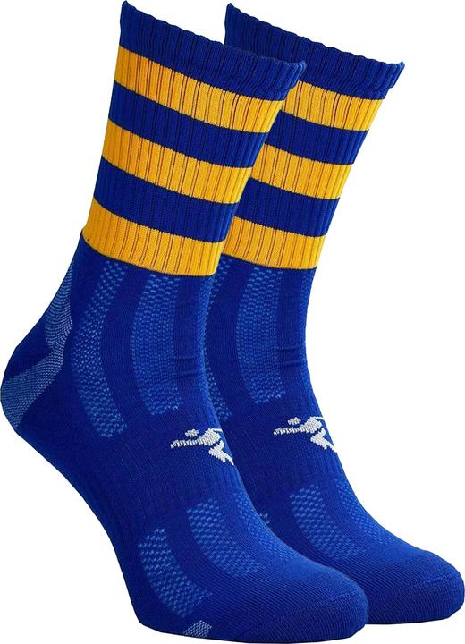 Royal blue, Bright red