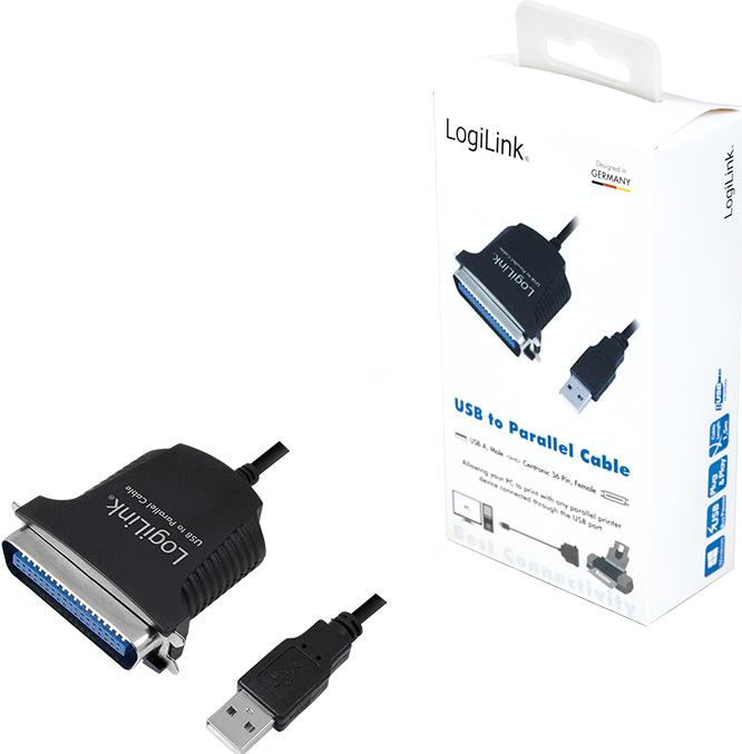 Actual product image LogiLink AU0003C (1.80 m, Parallel (printer))