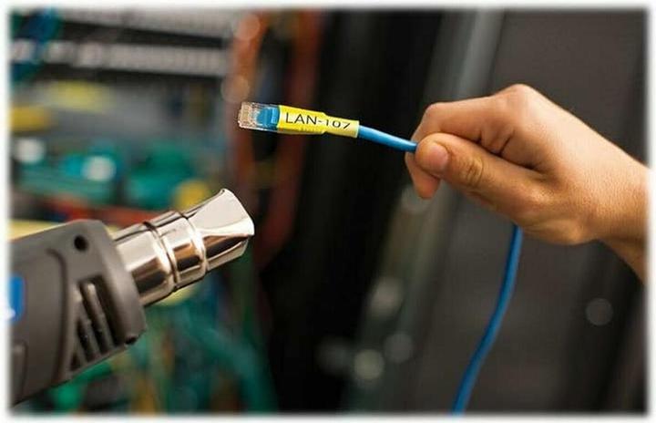 Produktbild Brother Heat-Shrink-Tube schwarz/gelb (0.52 cm, Gelb, Schwarz)