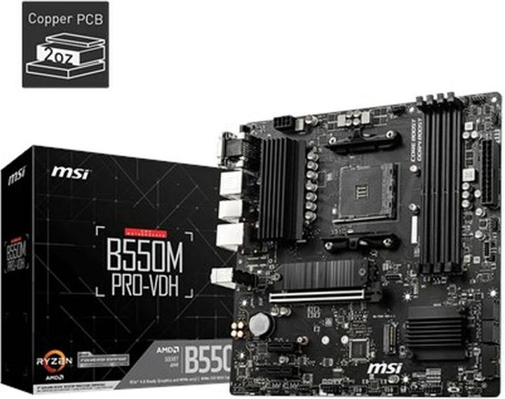 Image du produit MSI Pro-VDH (AM4, AMD B550, mATX)