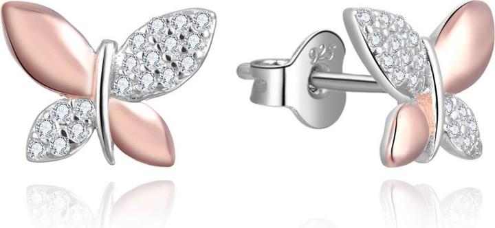 Image du produit Beneto Argent bicolor earrings butterflies AGUP2614 (L)