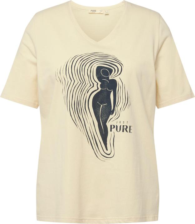 Actual product image Ulla Popken Eco Cotton Silhouette Short Sleeve Graphic Tee (46, 48)