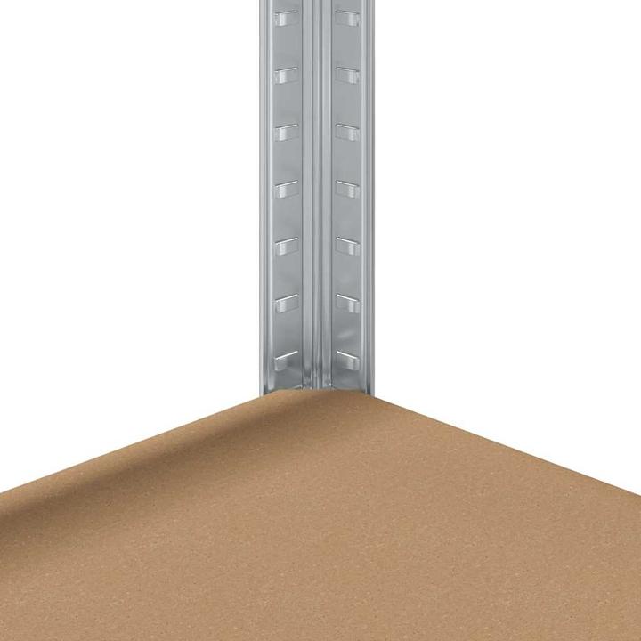 Image du produit vidaXL Rayonnages de stockage avec 4 étagères 3 pcs Argenté Acier & Bois composite