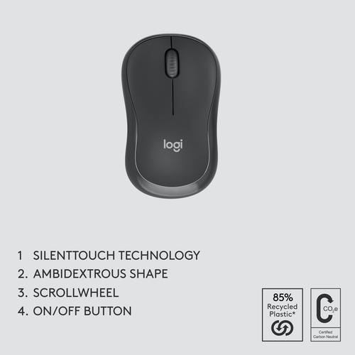 Produktbild Logitech MK370 Combo for Business - GRAPHITE - NLB - CENTRAL-419 (BE, Kabellos)