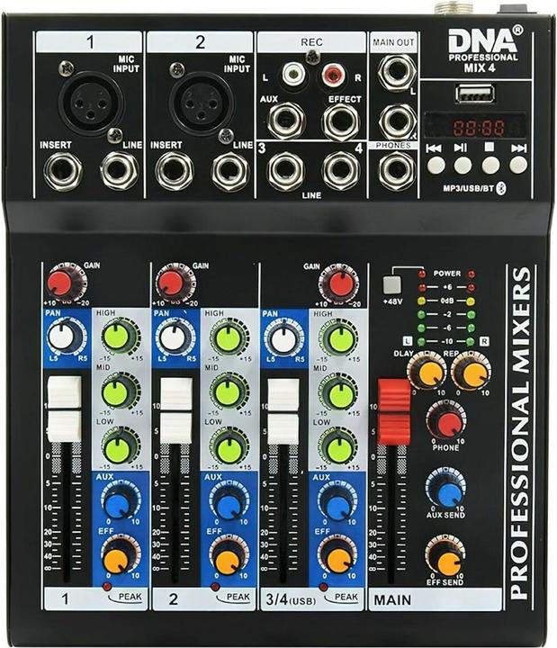 DNA MIX 4 - Mikser audio USB MP3 analogowy 4 kanały