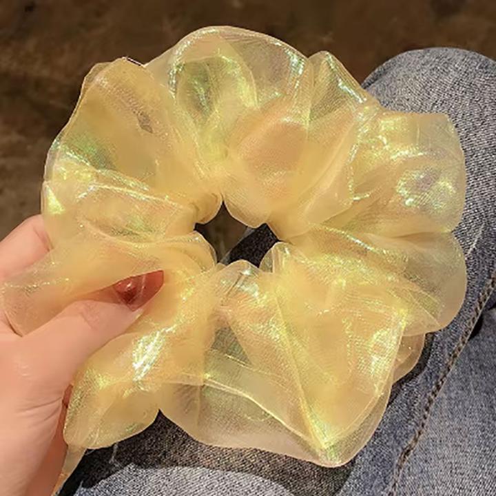 Immagine prodotto Avizar Scrunchie Glänzender Organza Uni Yumei (Elastico per capelli)