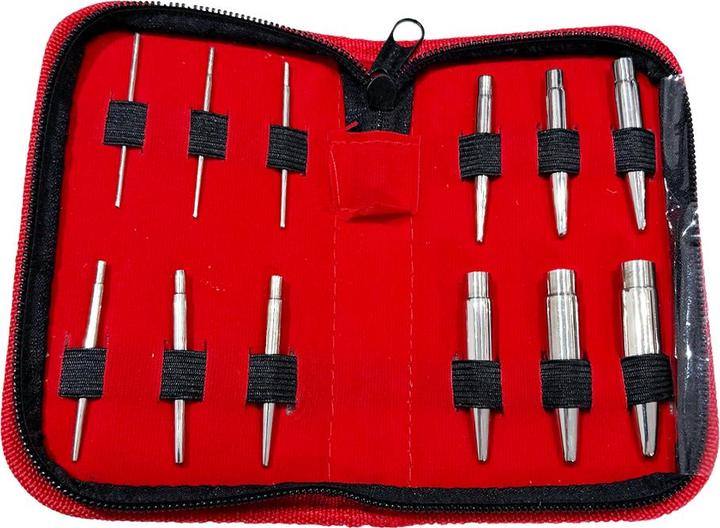Immagine prodotto Star Piercing 12-teiliges Einführkegel Set (Nr.1) 1.6 mm - 11 mm (senza ottone, Acciaio chirurgico 316L)