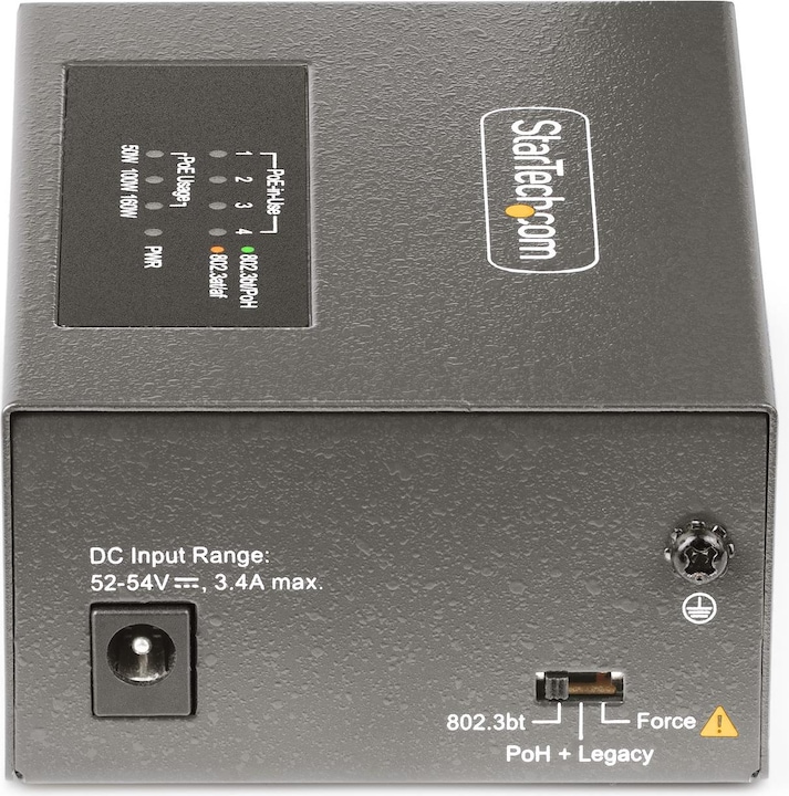 Produktbild StarTech COM 4-Port Multi-Gigabit PoE++ Injector 5/2.5G Ethernet NBASE-T PoE/PoE+/PoE++ 802.3af/802. (802.3bt (PoE++), 802.3af (PoE), 802.3at (PoE+), 160 W)