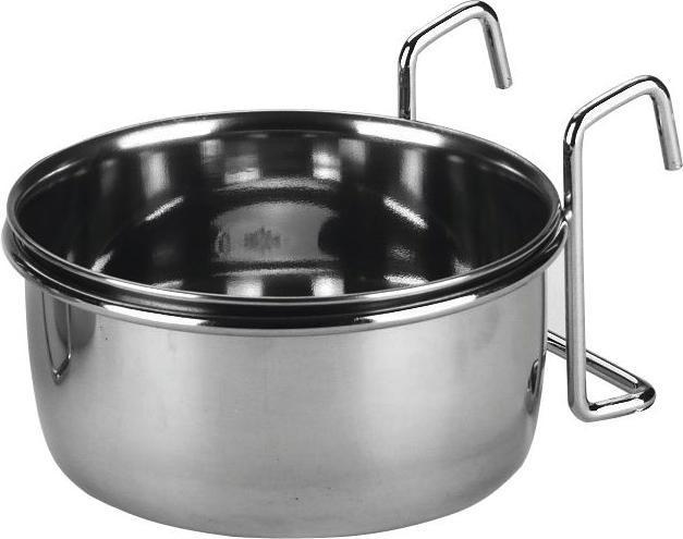 Produktbild Kerbl Edelstahlnapf mit Halter (60 cl)