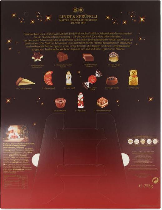 Image du produit Lindt Calendrier de l'Avent Tradition Edition