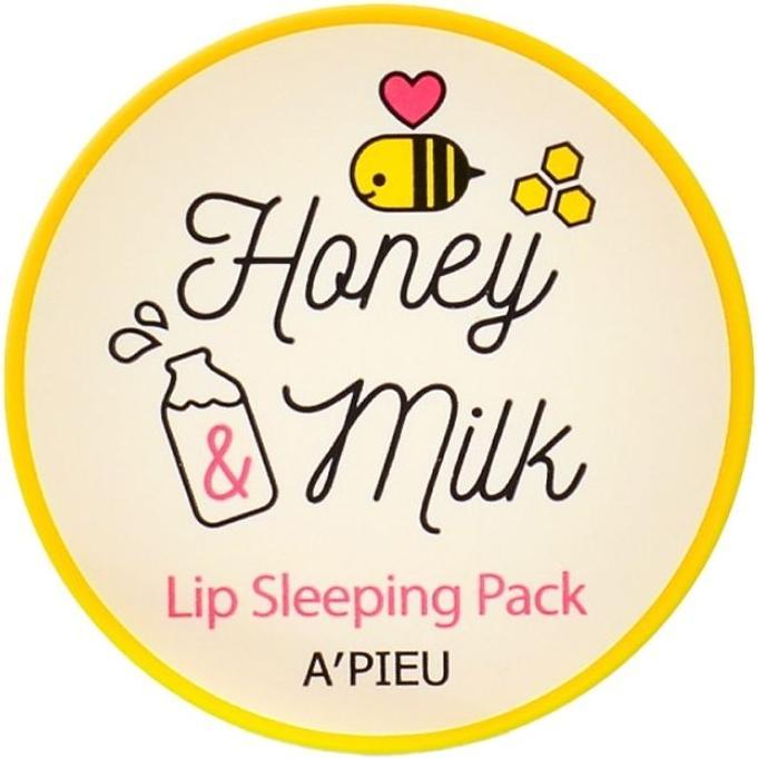 Image du produit A'Pieu - Honey and Milk Daily Lip Mask - Honey - 6 g (Soin des lèvres teinté)