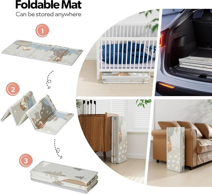 Immagine prodotto Fodoss Laufgitter mit Matte (120 cm, 120 cm)