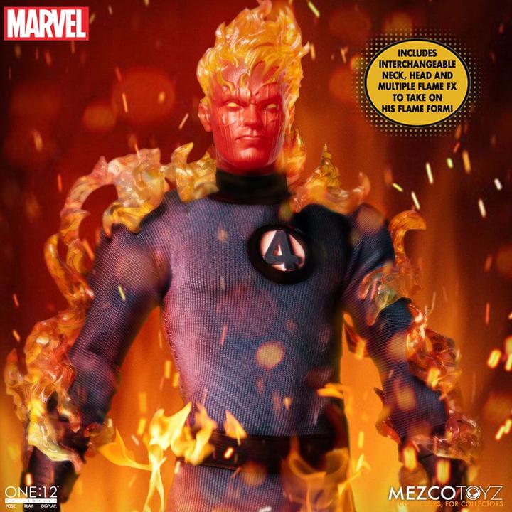 Image du produit Mezco Toys Marvel figurines 1/12 Fantastic Four Deluxe Steel Box Set 16 cm