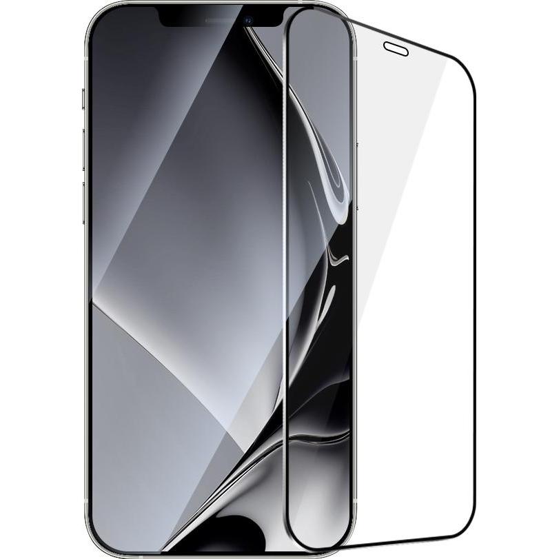 Thumbnail - OEM Gehärteter Glasmetallrahmen für iPhone 12 Pro Max 6,7" schwarzer Rahmen, Mobilgerät Ersatzteile, Schwarz