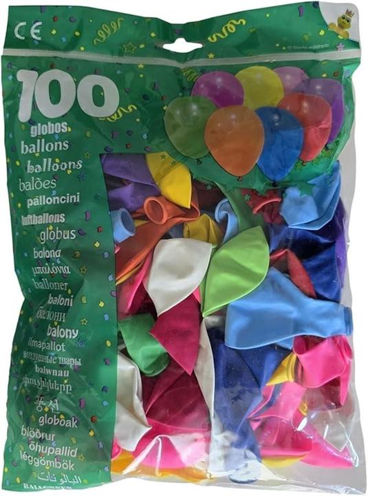 Globolandia Balloon, various colours, D21 cm 100 pcs (100x)