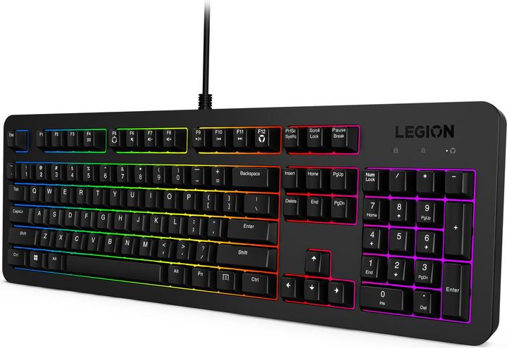 Actual product image Lenovo Computer keyboard Legion KM310 RGB | Gaming Keyboard and Mouse Set | Wired | US English | Bla (US, Cable)