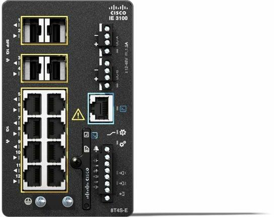 Immagine prodotto Cisco IE3100 W/8GE RAME 4GE SFPFIXED SYSNETWORK ESSENTIALS (12 porte)