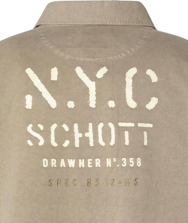 Immagine prodotto Schott Nyc Camicia militare a maniche lunghe in cotone lavato (M)