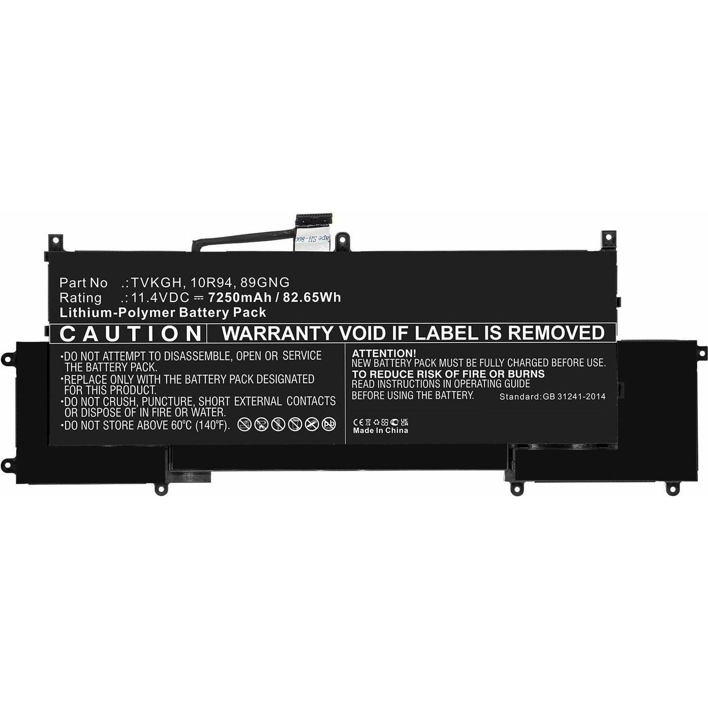CoreParts Laptop Battery for DELL, Notebook Akku
