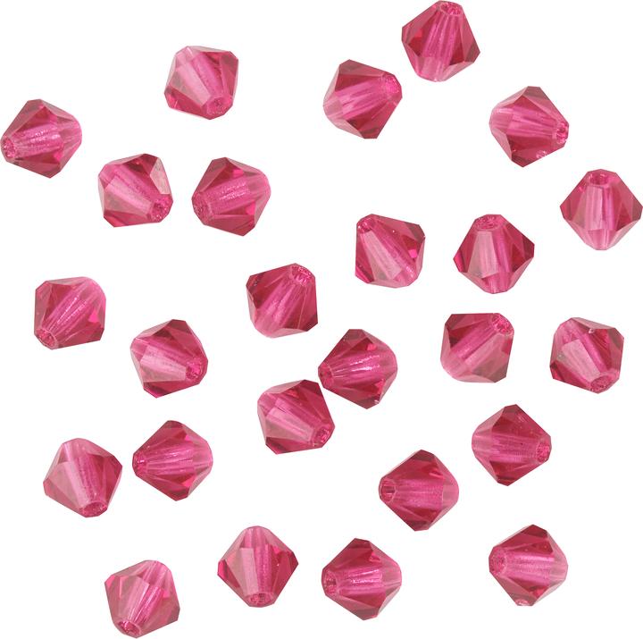 Immagine prodotto Pracht Perline glitterate in vetro, 4 mm, 25 pezzi.