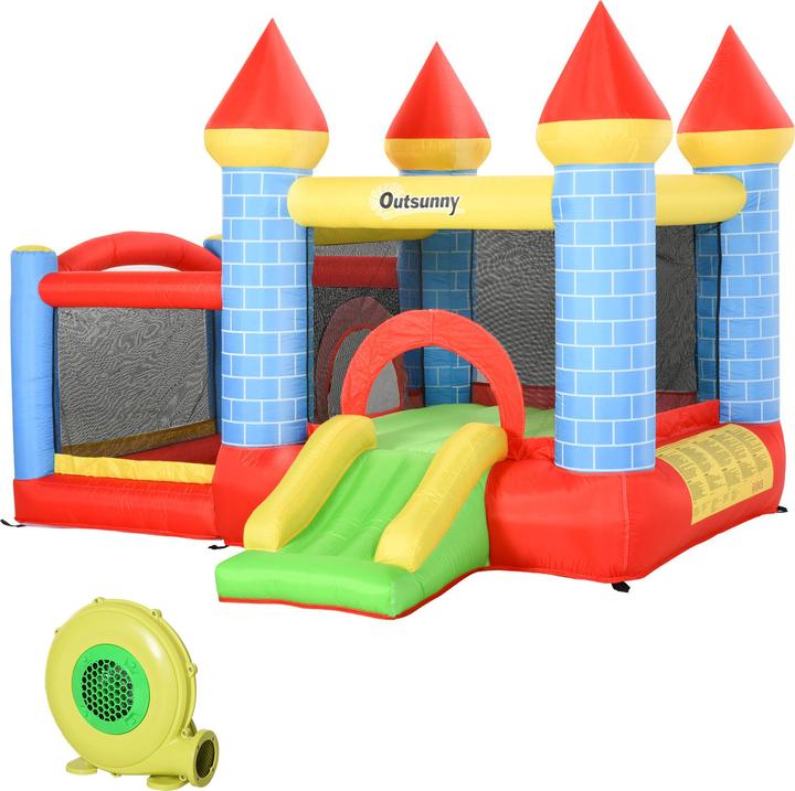 Immagine prodotto Outsunny Castello gonfiabile con scivolo e piscina