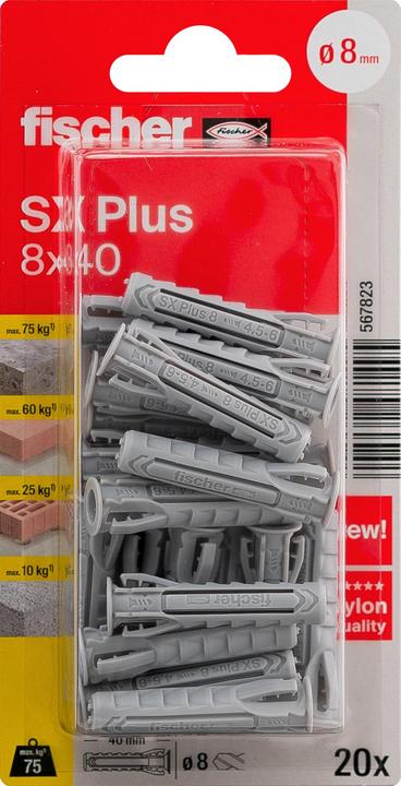 Produktbild Fischer Dübel SX Plus 8x40 K (20 Stk.)