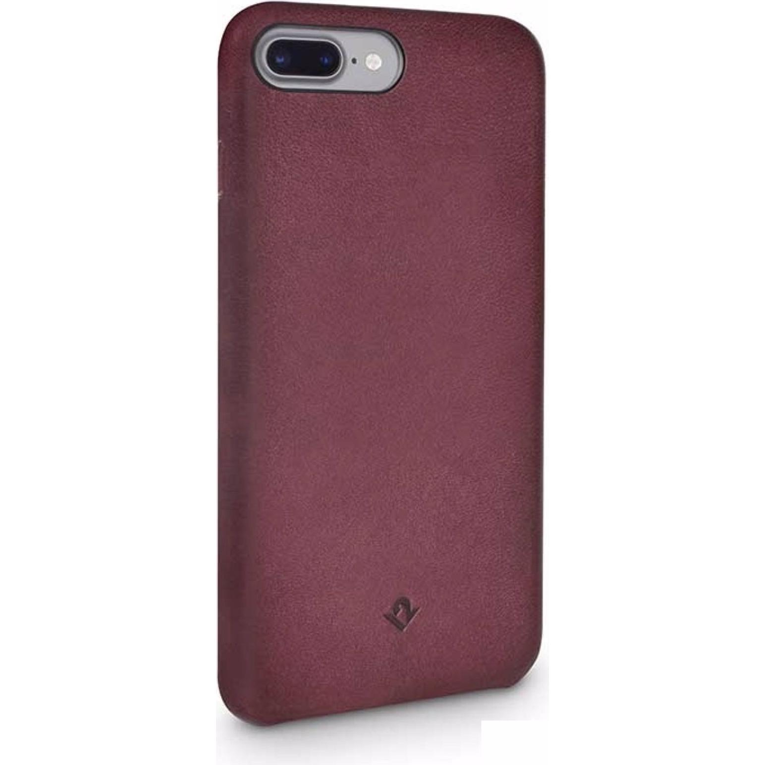 TwelveSouth Relaxed Leather Case für iPhone 7 Plus / 8 Plus (5.5") Marsala (Apple iPhone 7 Plus), Smartphone Hülle, Rot