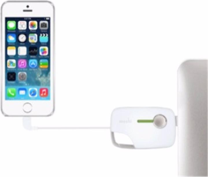 Actual product image Moshi Xync Synchronization Cable/ Keychain White (USB 2.0)
