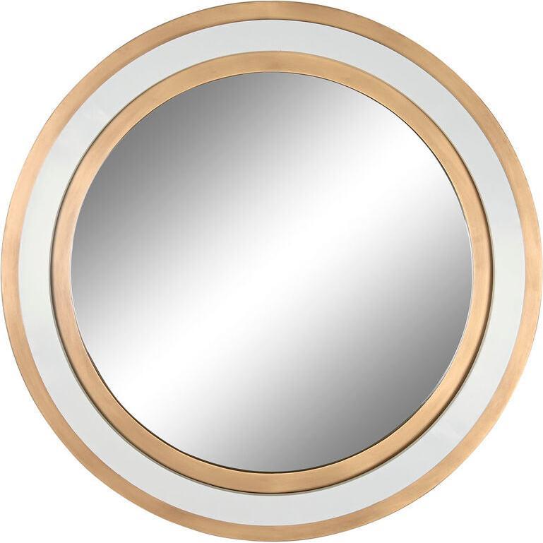 Esprit, Specchio, Wall mirror Home White Golden 108 x 5,5 x 108 cm