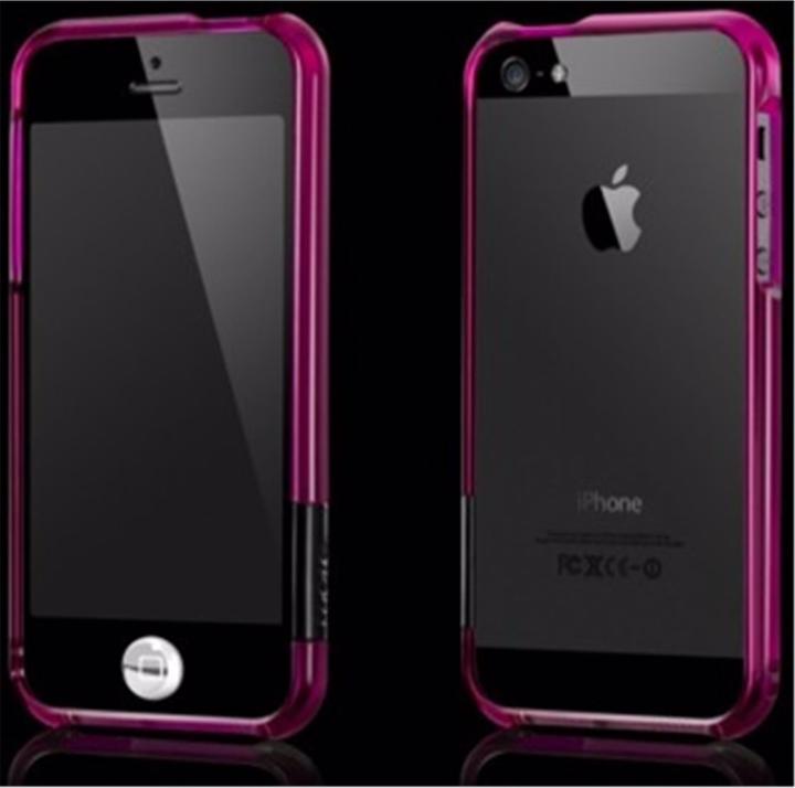 Produktbild more. Color Gem Lucent Bumper für iPhone 5/5S/SE Purple (Apple iPhone 5s, Apple iPhone 5, Apple iPhone SE)