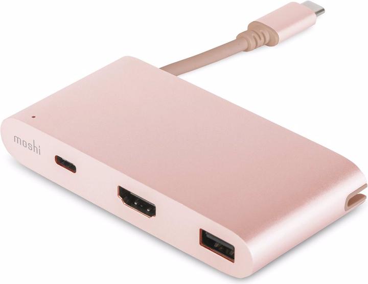 Immagine prodotto Moshi Adattatore multiporta USB-C oro rosa (USB-C, 3 Porti)