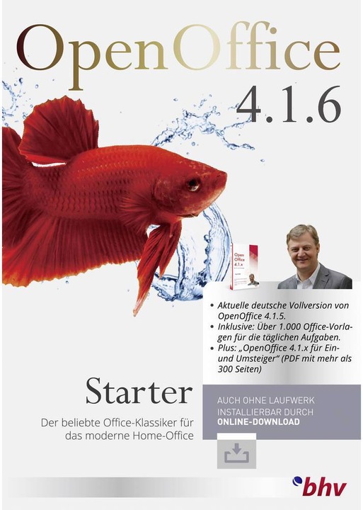 Actual product image Bhv OpenOffice 4.1.6 Starter (1 User, unlimited)