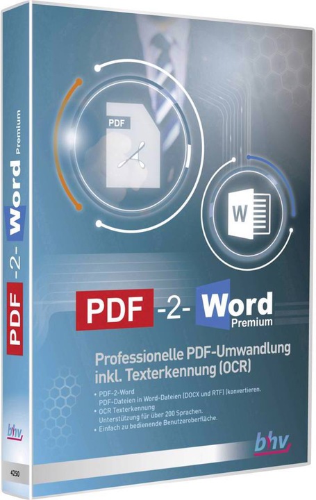 Produktbild Bhv PDF-2-Word Premium (1 User, unbegrenzt)