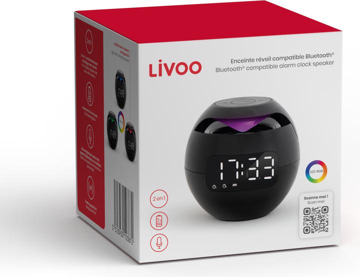 Produktbild Livoo Bluetooth®-kompatibler Weck-Lautsprecher