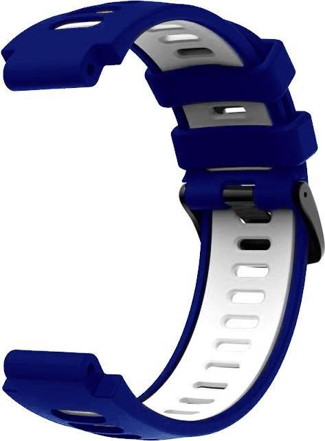 Actual product image Garmin Silicone wristband for G02 - Navy blue and white