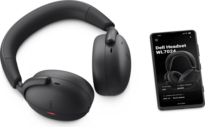 Actual product image Dell Premier Wireless ANC Headset - WL70 (Wireless, USB-C)