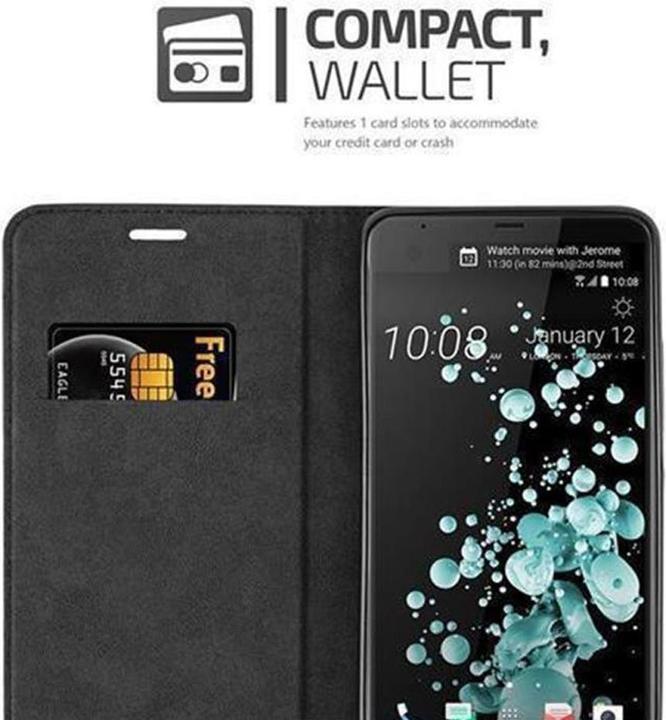 Actual product image Cadorabo Book Invisible Magnet Cover (HTC U Ultra)
