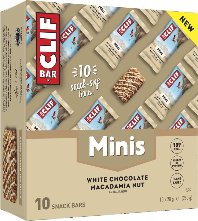 Produktbild Clif Bar White Chocolate Macademia Nut (Weisse Schokolade, 10 Stk., 28 g)