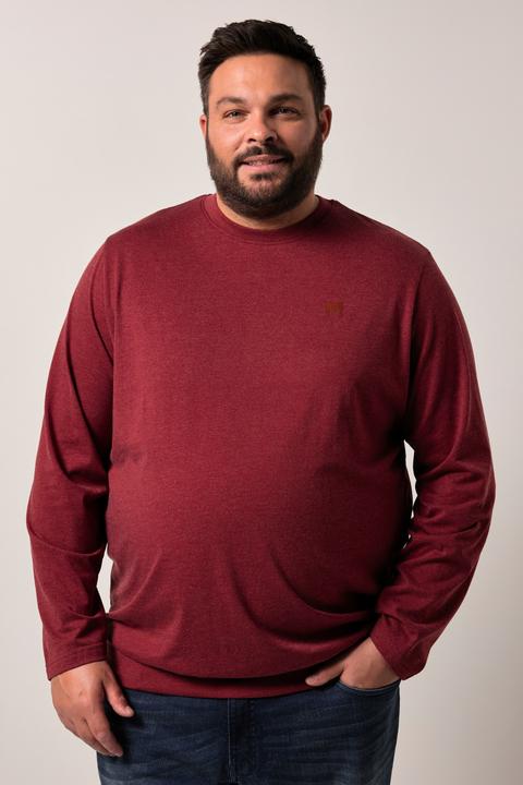 Produktbild Men+ Langarmshirt, Bauchfit, Spezialschnitt, Basic, Rundhals, bis 10 XL (5XL)