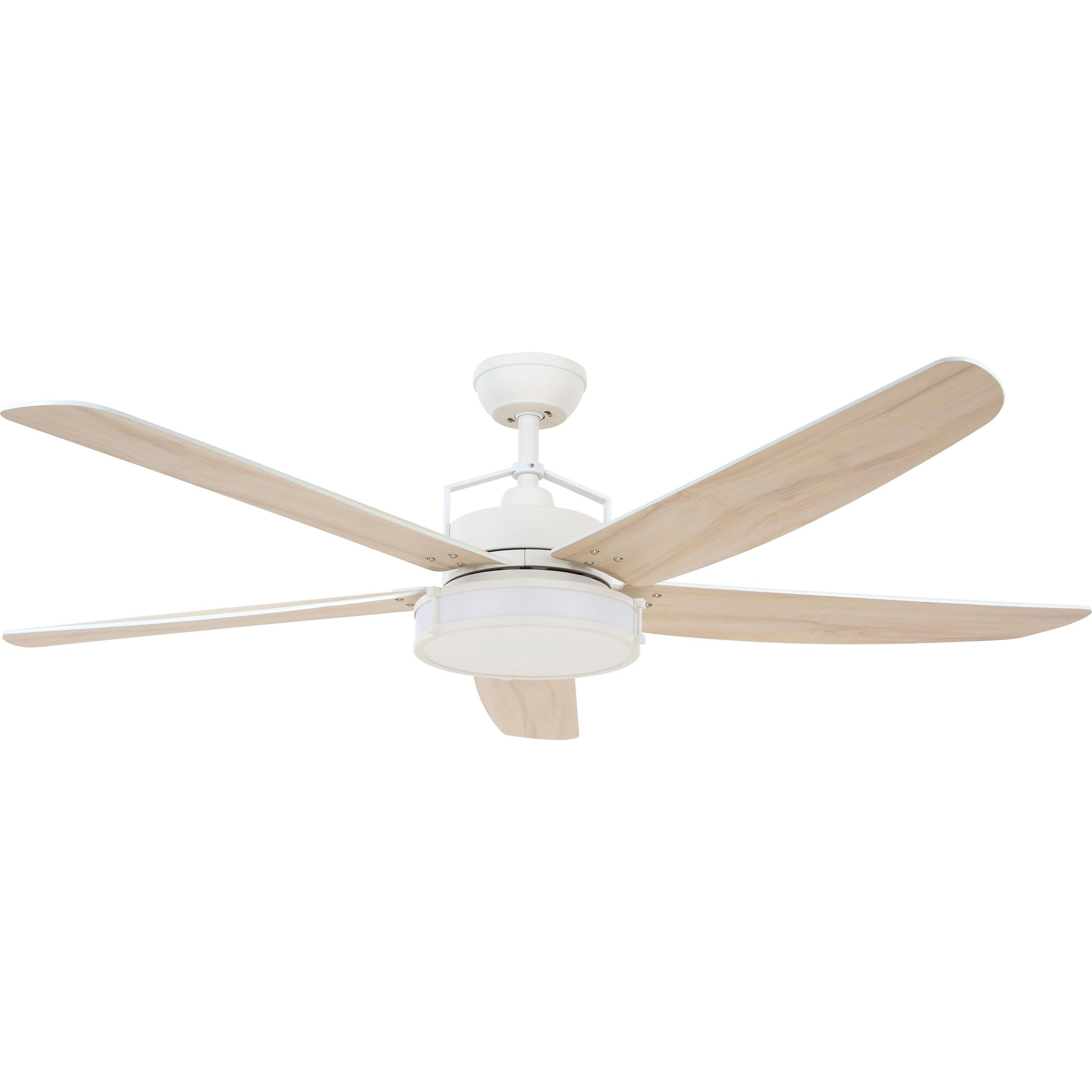 Beacon Lucci Air Louisville Plafondventilator met verlichting Wit 157cm., Ventilator, Weiss
