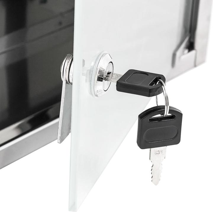 Immagine prodotto Relaxdays Armadietto porta medicinali quadrato (27 x 12 x 57 cm)