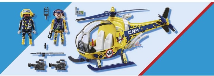 Produktbild Playmobil Air Stuntshow Filmcrew-Helikopter (70833, Playmobil Stuntshow)