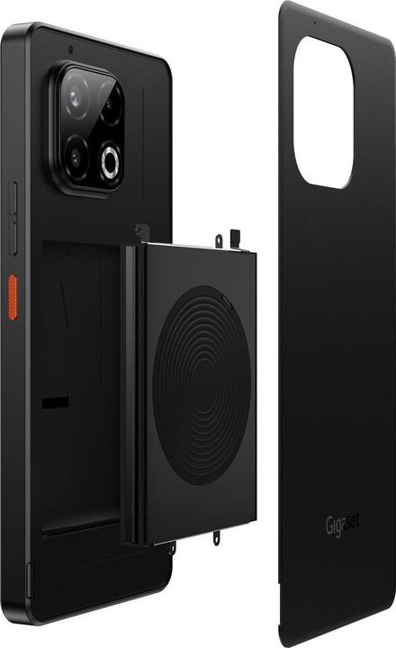 Actual product image Gigaset GS6 PRO Titanium Black (256 GB, Black, 6.67", Dual SIM, 5G)