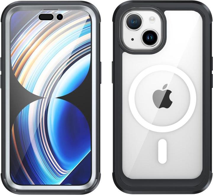 Ueli Express 2 in 1 iPhone 15 Hybrid MagSafe Case with Bulletproof Glass Display Protection (Apple iPhone 15)