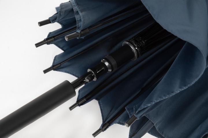 Productafbeelding Idena Blauwe stokparaplu Ø100cm soft-touch design handvat