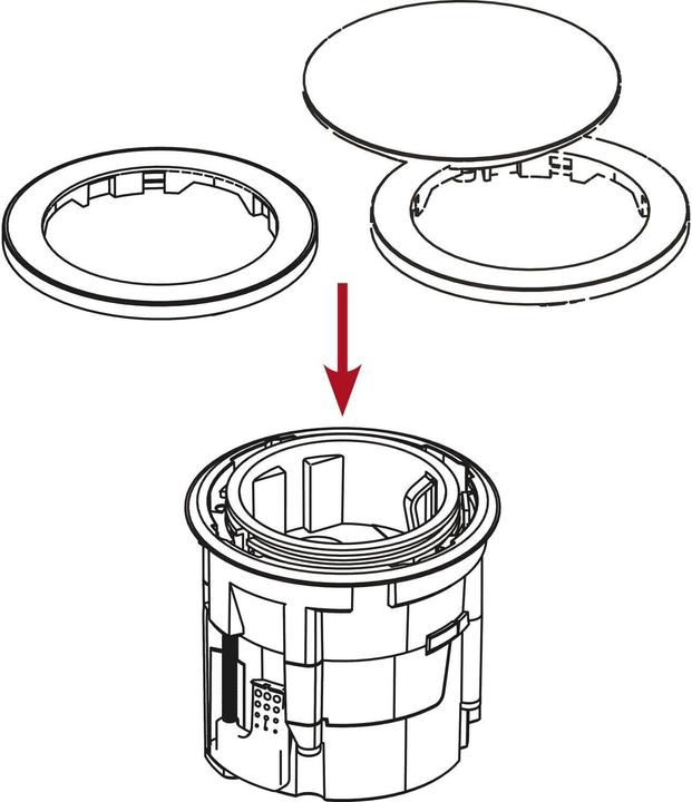 Produktbild Evoline 159280002700 One 2way USB charger black DM 59mm (2 Ports)