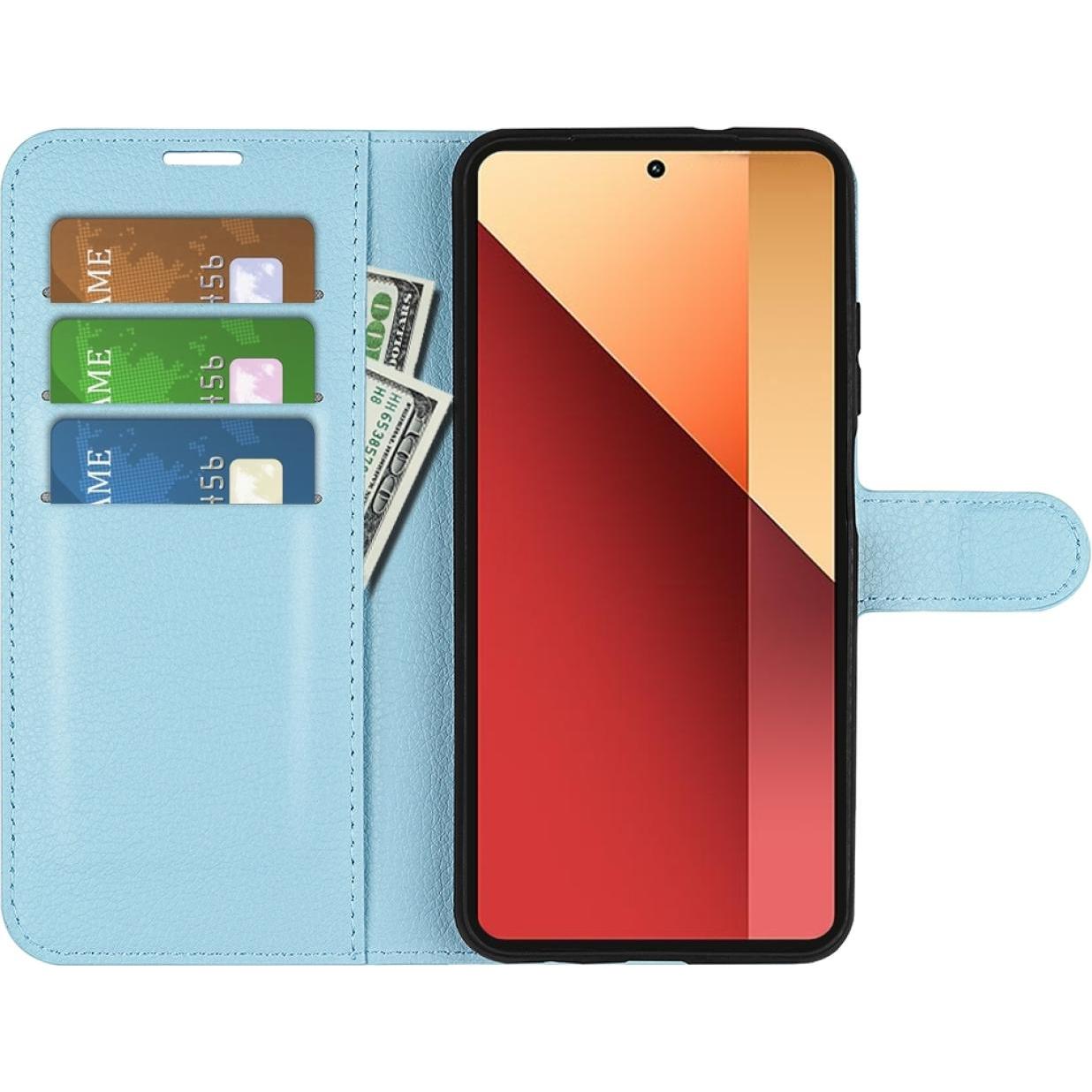 Screenguard Xiaomi Redmi Note 13 Pro 4G Leather Guard Lederhülle (Xiaomi Redmi Note 13 Pro 4G), Smartphone Hülle, Blau