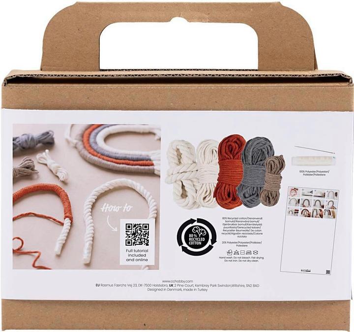 Actual product image Creativ Company Mini Macramé Rainbow Craft Set